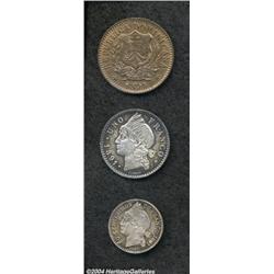 Republic. Trio of Choice 1891 Issues, KM8 5