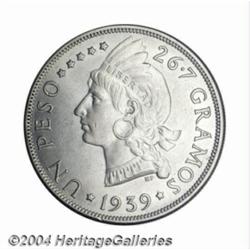 Republic. Peso 1939, KM22, choice UNC, fully