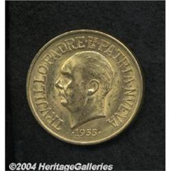 Republic. Gold 30 Pesos 1955 Trujillo, KM24,