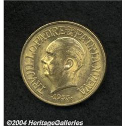 Republic. Gold 30 Pesos 1955 Trujillo, KM24,