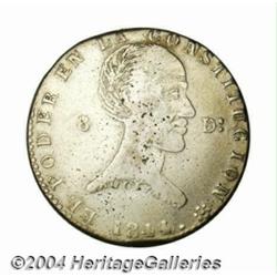 Republic. 4 Reales 1844MV-A, KM27, VF with