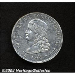 Republic. 5 Francos 1858-GJ, KM39, XF, lightly