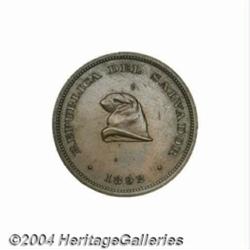 Republic. Piefort Pattern Centavo 1892, this