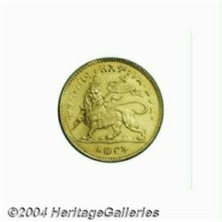 Menelik II gold Wark EE1889 (1897), KM18,