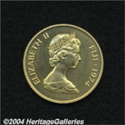 Gold 100 Dollars 1974, KM35, choice BU,