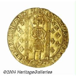 Charles V gold Franc a Pied (1364-80),