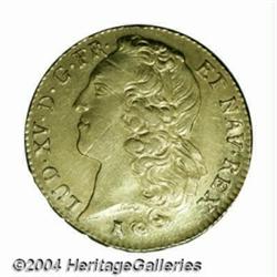 Louis XV gold 2 Louis D'Or 1755-T, KM519.16,