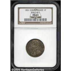 Henri V Pretender Franc 1831, KM-PT128, Mazard