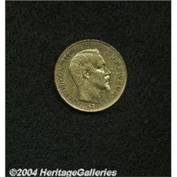 Napoleon III gold 50 Francs 1855-A, KM785.1,