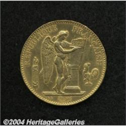 Republic. Gold 100 Francs 1882, KM832, XF,