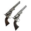Matched Pair of Engraved Colt 1851 Navy Revolvers