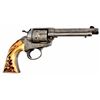 Engraved Colt Bisley Model.45 Stag Grips