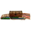 Antique Hide Trunk Full of Mexican Serapes