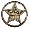 Antique Town Marshal Badge