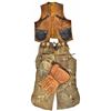 Antique Leather Chaps, Vest, And Gloves