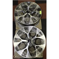 SET OF 4 NEW ALLOY KIA RIMS 18X7.5 BLACK