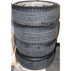 SET OF 4 PORCHE 911 17" TURBO TWIST RIMS W/ TIRES