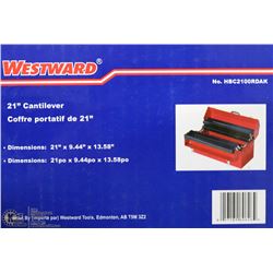 NEW WESTWARD 21" TOOL BOX  IN BOX