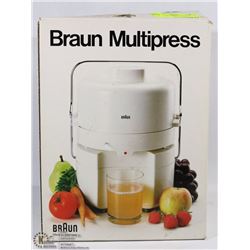 BRAUN MULTI PRESS JUICER