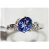 Image 1 : #51-10K WHITE GOLD TANZANITE (1.50CT) AND 6
