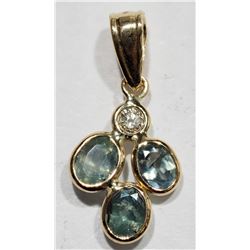 #53-14K YELLOW GOLD GENUINE ALEXANDRITE (0.80CT)