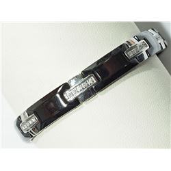 #60-STAINLESS STEEL TUNGSTEN 40 DIAMOND MEN'S