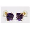 Image 1 : #64-14K YELLOW GOLD LARGE AMETHYST