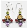 Image 1 : #68-STERLING SILVER AMETHYST, GARNET AND