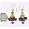 Image 2 : #68-STERLING SILVER AMETHYST, GARNET AND
