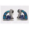 Image 1 : #70-STERLING SILVER TANZANITE AND INLAID OPAL