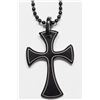 Image 1 : #86-STAINLESS STEEL CROSS PENDANT WITH CHAIN