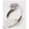 Image 2 : #94-STERLING SILVER 7 DIAMOND RING