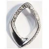 Image 1 : #95-STERLING SILVER 4 DIAMOND PENDANT
