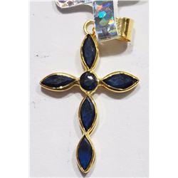 #96-18K YELLOW GOLD SAPPHIRE (0.98CT)