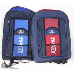 LOT OF TWO SPORT BACKPACKS