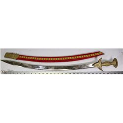 ARABIC DECORATIVE SWORD WITH BRASS HANDLE