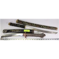 LOT OF 2 DECORATIVE SWORDS