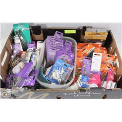 LOT OF ASSORTED NEW HARDWARE INCL ERASE-A HOLE KIT