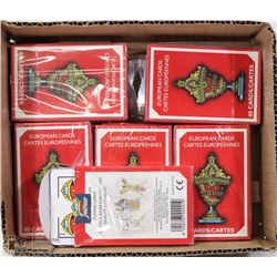 LOT OF 11 UNOPENED EUROPEAN DECKS OF CARDS
