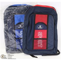 LOT OF 2 SPORT BACKPACKS