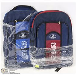 LOT OF 2 SPORT BACKPACKS