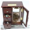 Image 1 : MINI JEWELRY BOX W/ CONTENTS