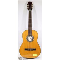 ACOUSTIC GUITAR WALL HANGING CLOCK (WORKS)