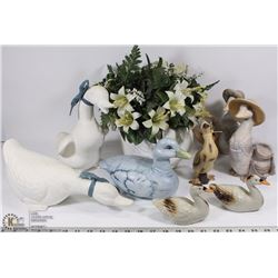 FLAT OF DUCKS AND SWANS