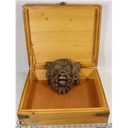 SYNCRUDE WOOD BOX SOLD WITH WOOD WALL HANGING