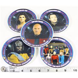 1992 -5PC COLLECTOR SET OF STAR TREK THE NEXT