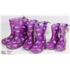 Image 1 : THREE KIDS LIGHT UP RAIN BOOTS