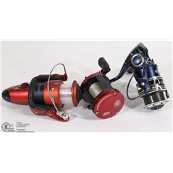 LOT OF 3 FISHING REELS, INCLUDES 1 ABU GARCIA