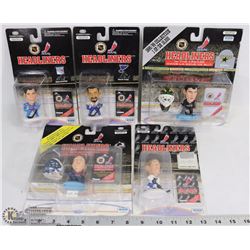 FLAT OF 5 NHL HEADLINERS FIGURES, INCLUDES