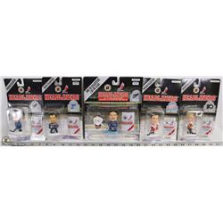 FLAT OF 5 NHL HEADLINERS FIGURES, INCLUDES
